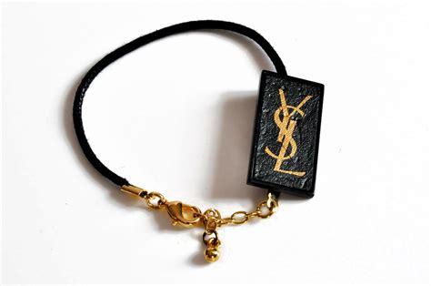 ysl black bracelet|yves saint laurent bracelets.